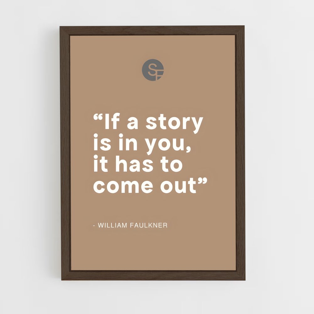 ap-own your story-3 cadre Bois foncé