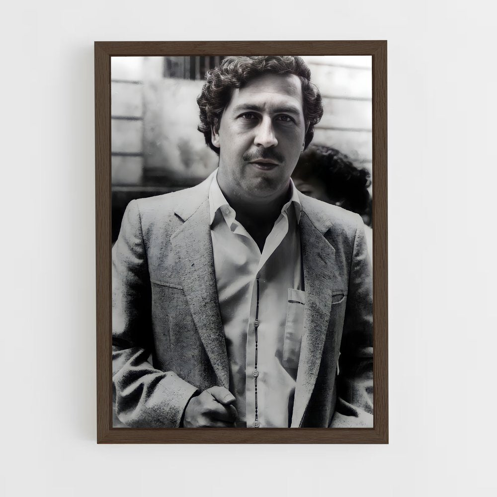 ap-pablo escobar-11 cadre Bois foncé