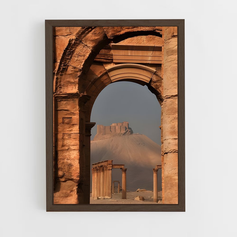 ap-palmyra ruins-3 cadre Bois foncé