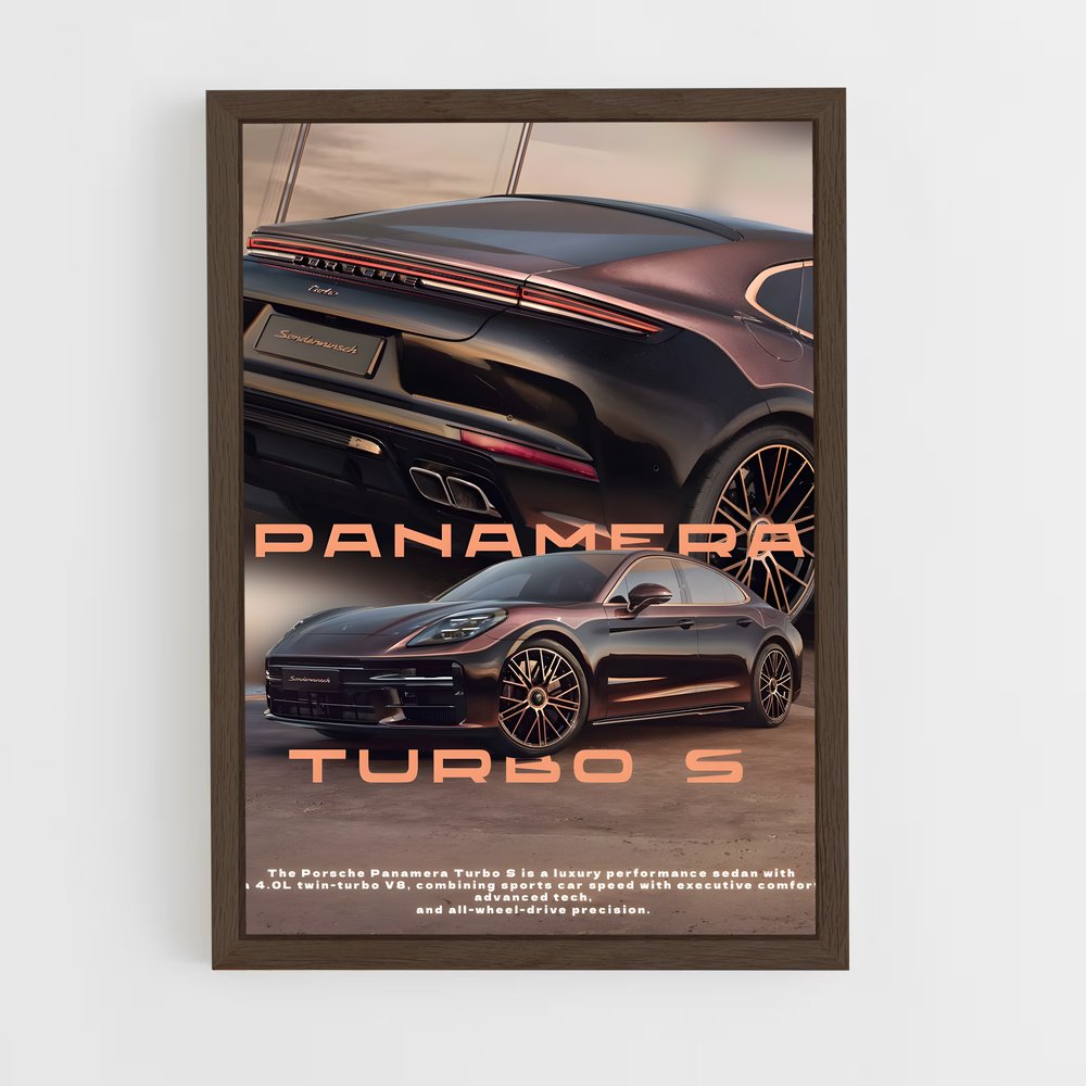 ap-panamera turbo s-1 cadre Bois foncé