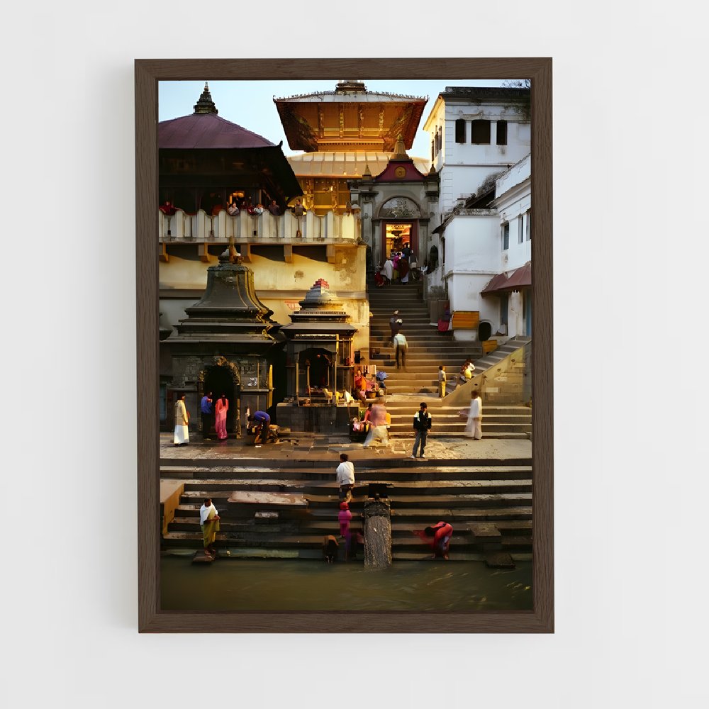 ap-pashupatinath temple-9 cadre Bois foncé