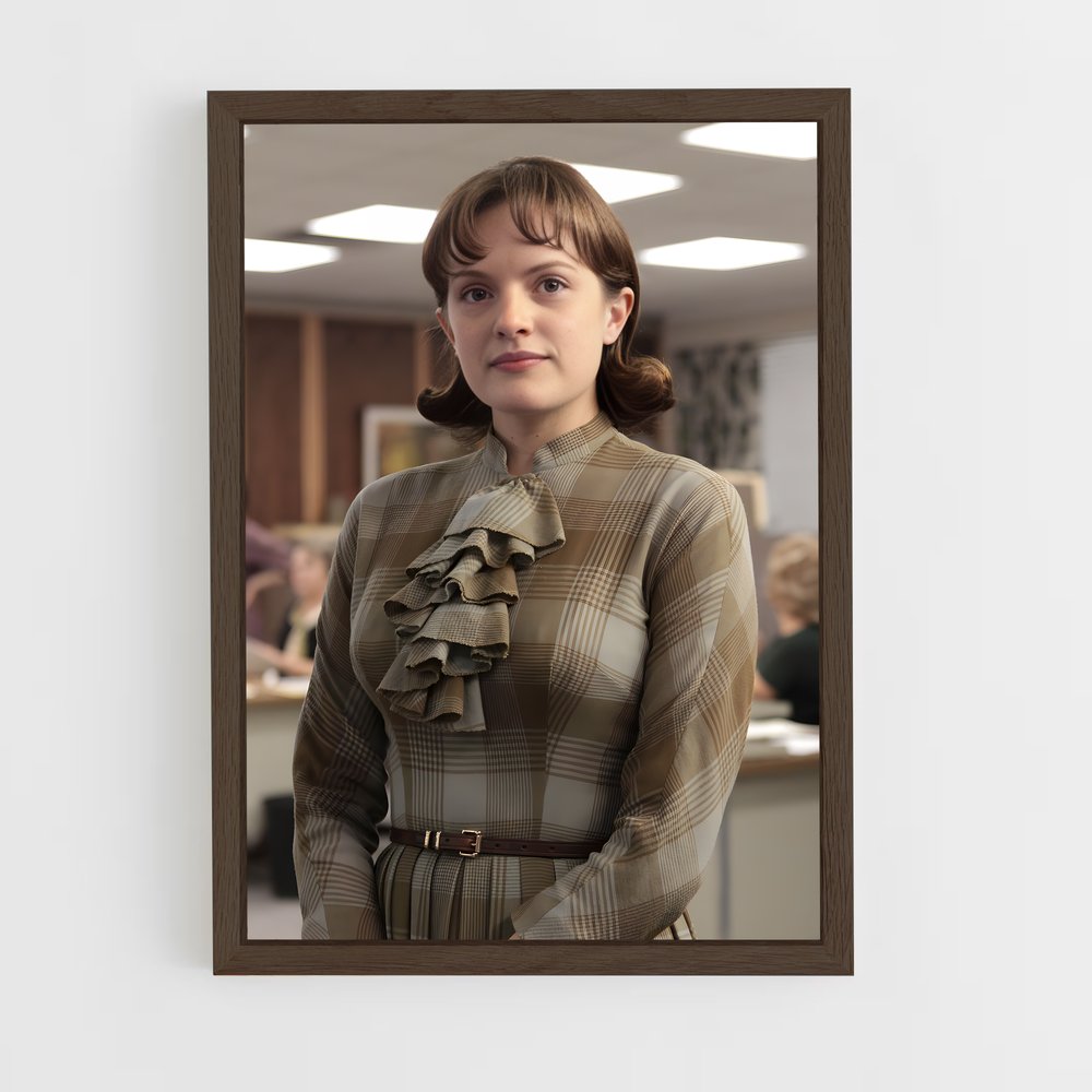 ap-peggy olson-2 cadre Bois foncé