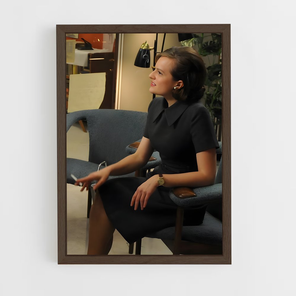ap-peggy olson-4 cadre Bois foncé
