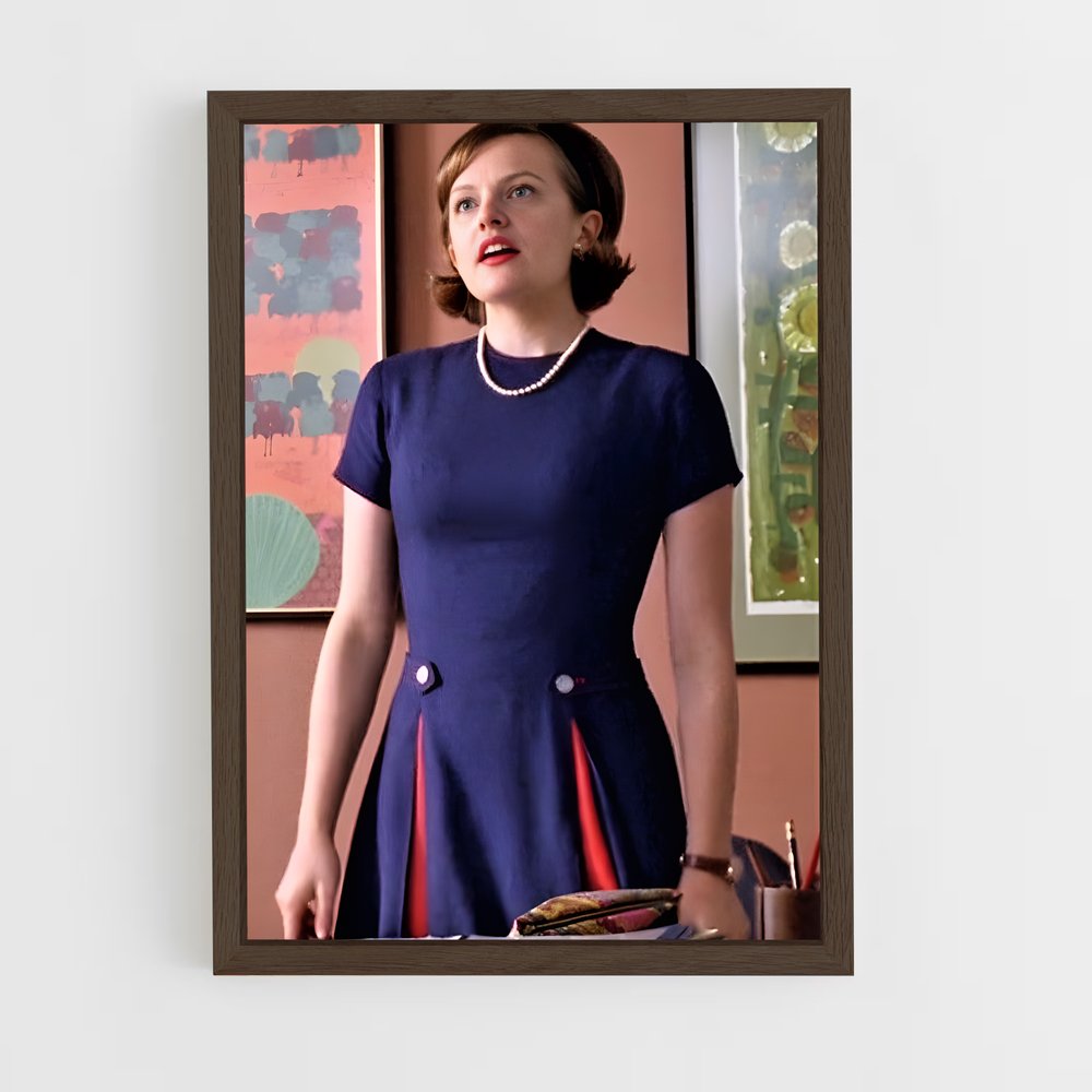 ap-peggy olson-6 cadre Bois foncé