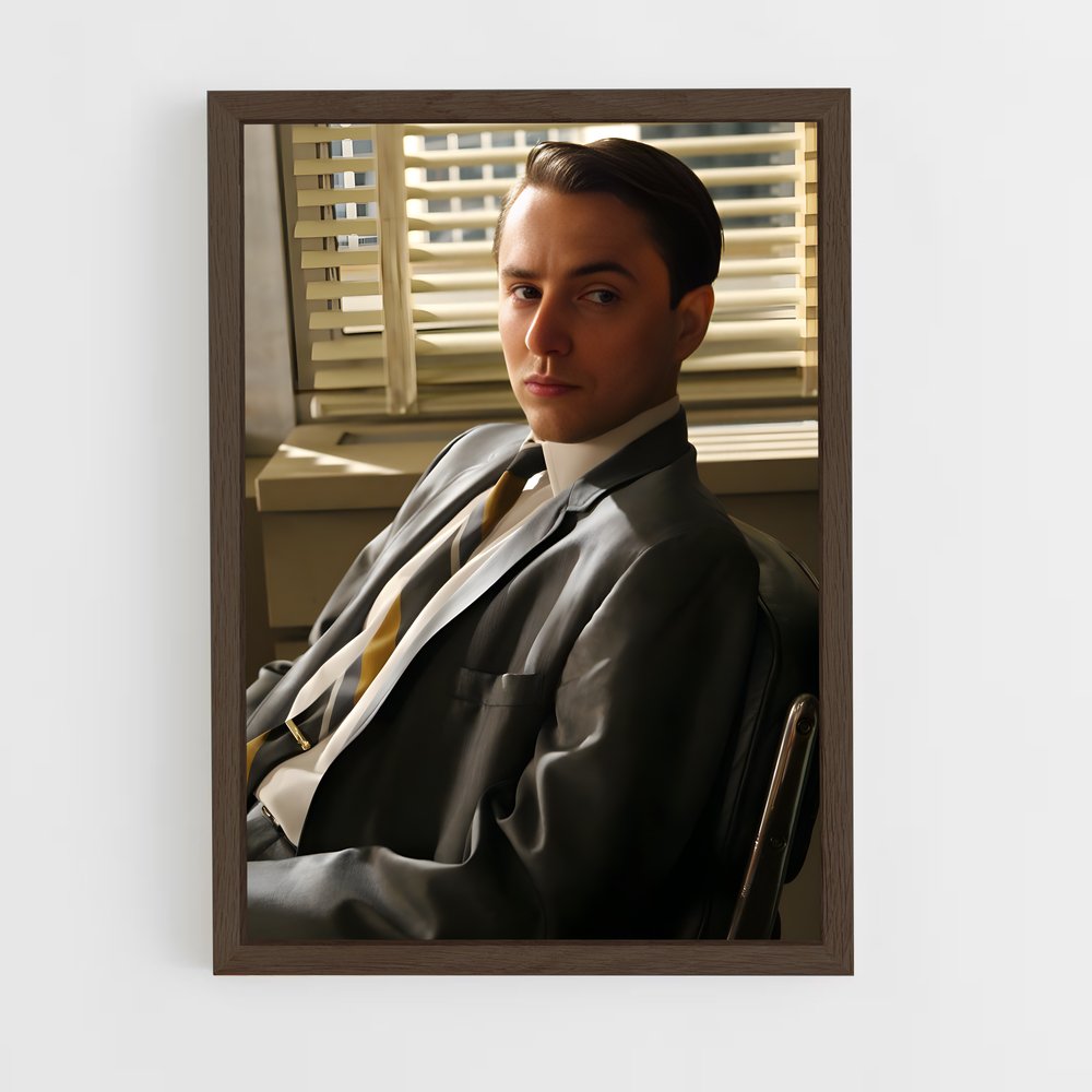 ap-pete campbell-3 cadre Bois foncé