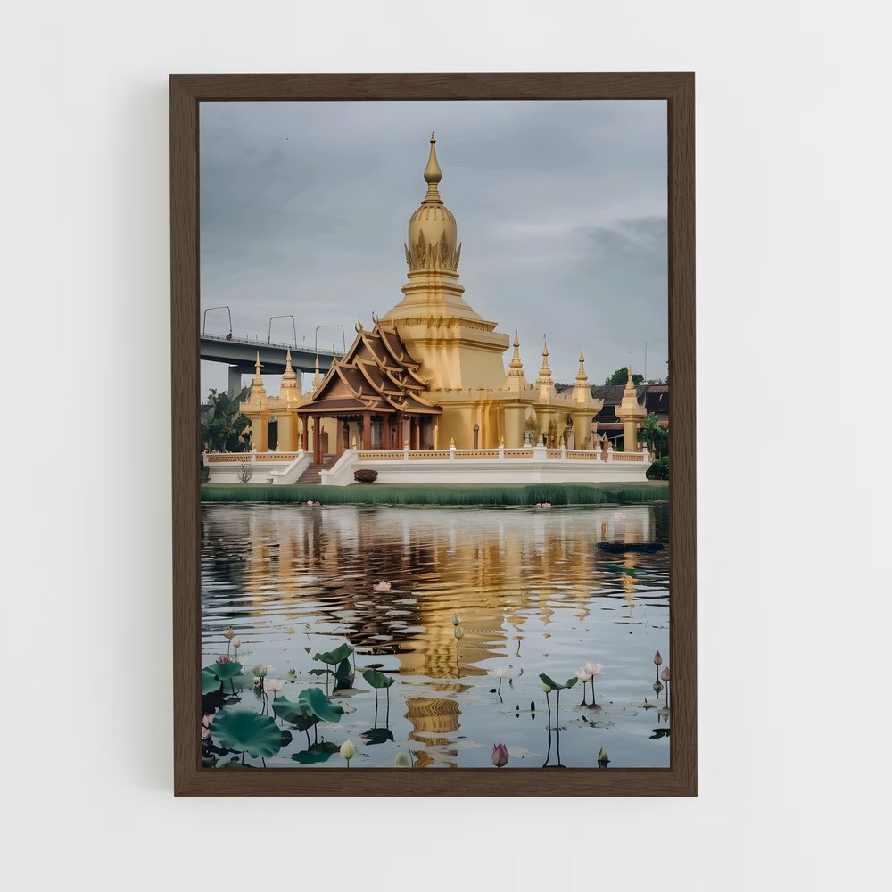 ap-pha that luang-8 cadre Bois foncé