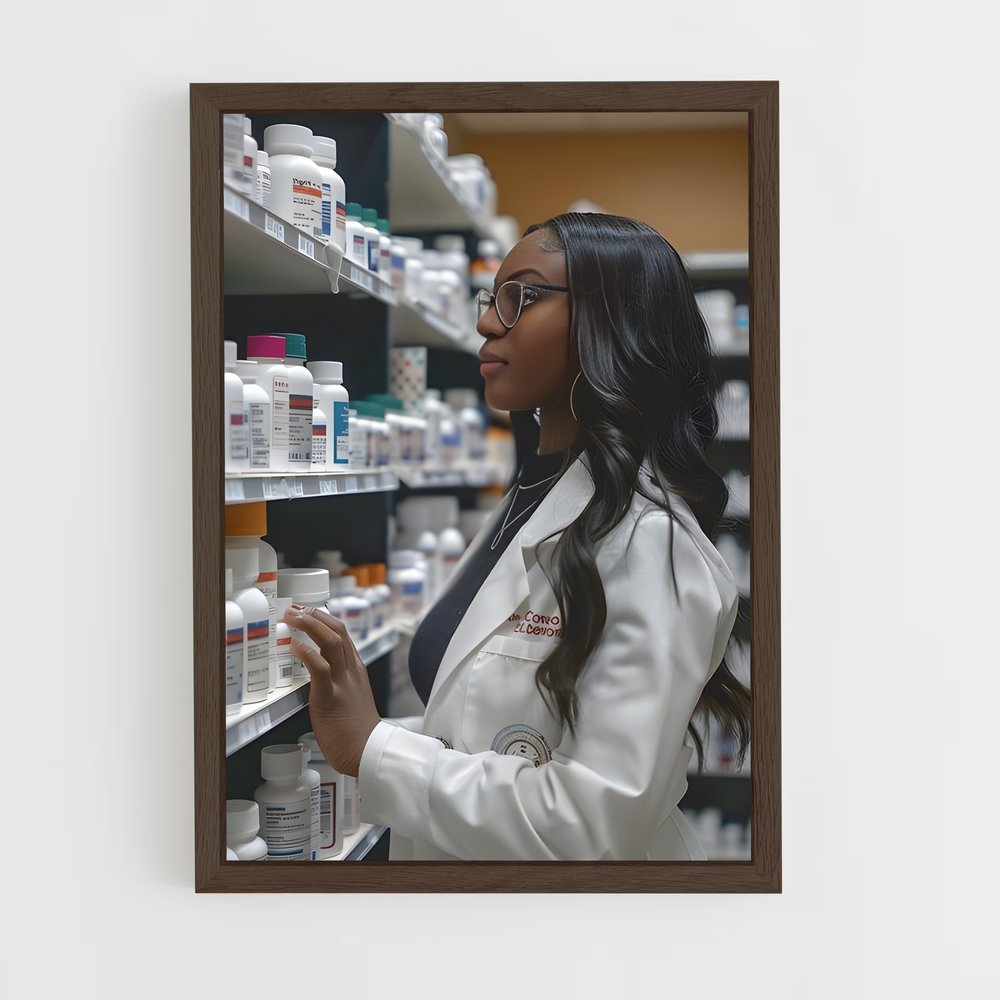 ap-pharmacist-1 cadre Bois foncé