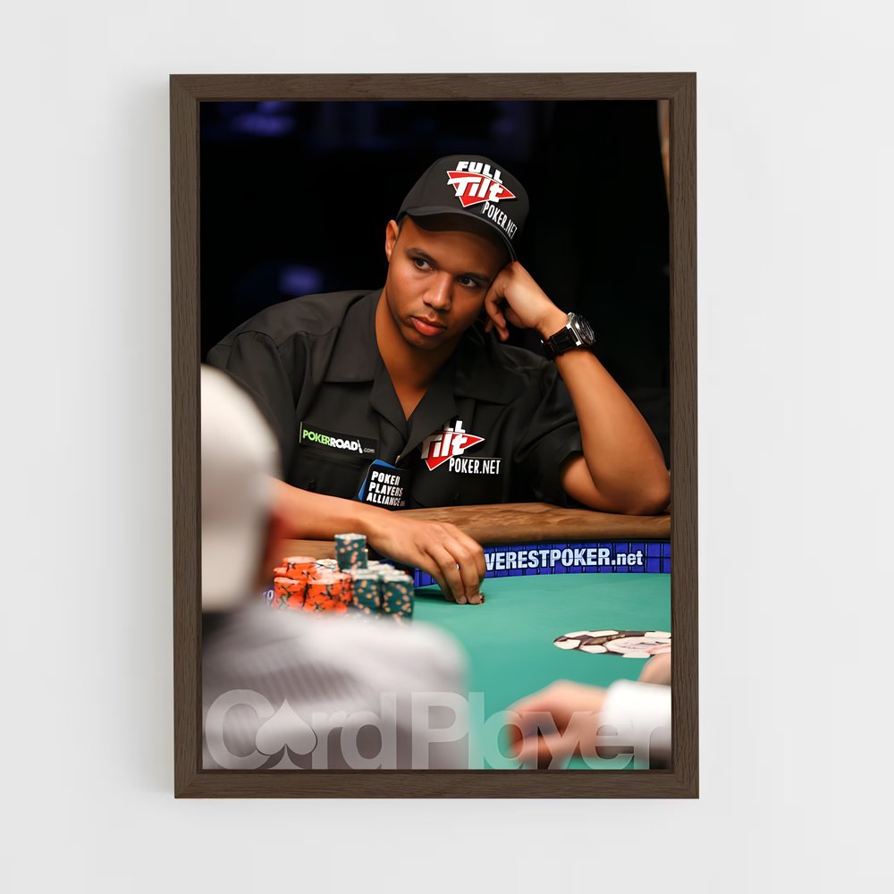ap-phil ivey-1 cadre Bois foncé