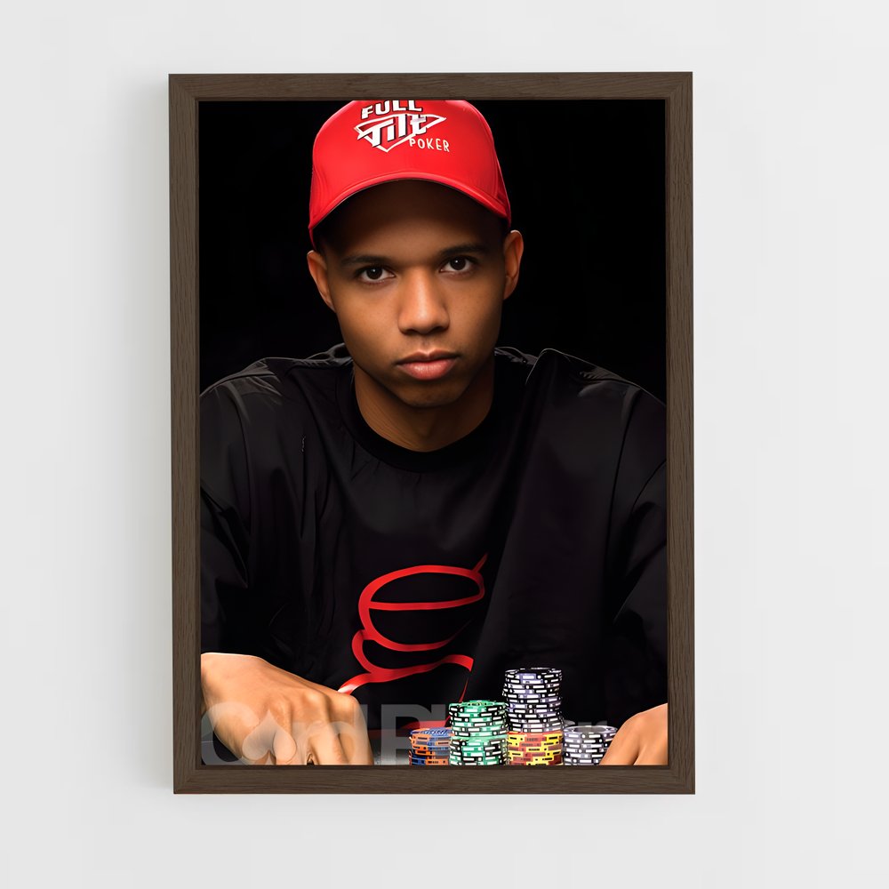 ap-phil ivey-2 cadre Bois foncé