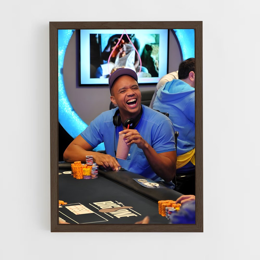 ap-phil ivey-4 cadre Bois foncé