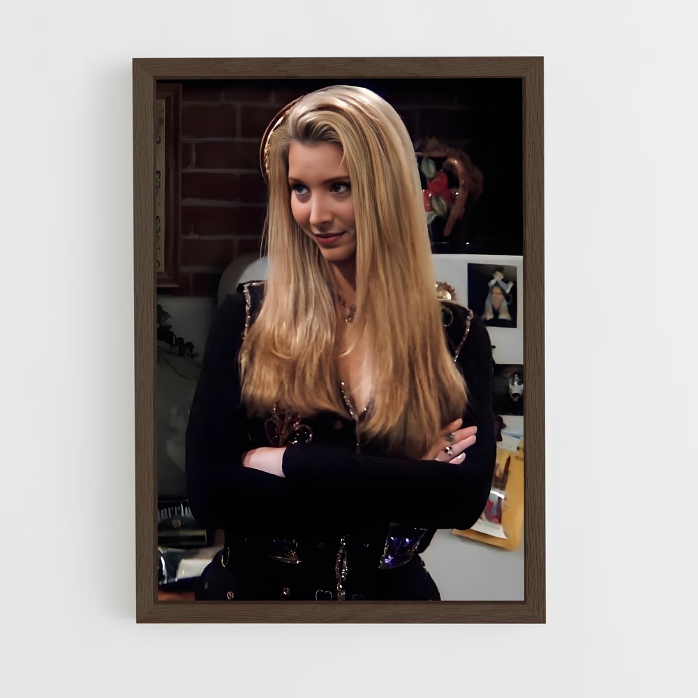 ap-phoebe buffay-4 cadre Bois foncé