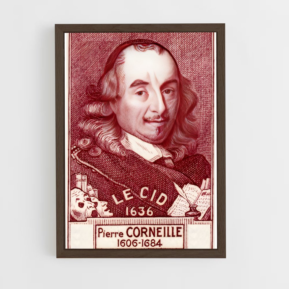 ap-pierre corneille-6 cadre Bois foncé