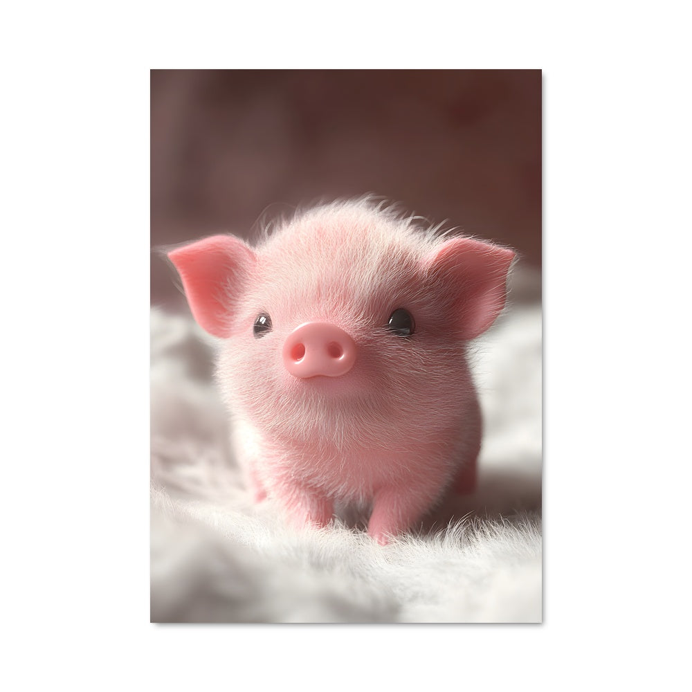 Poster Cochon Chaleureux