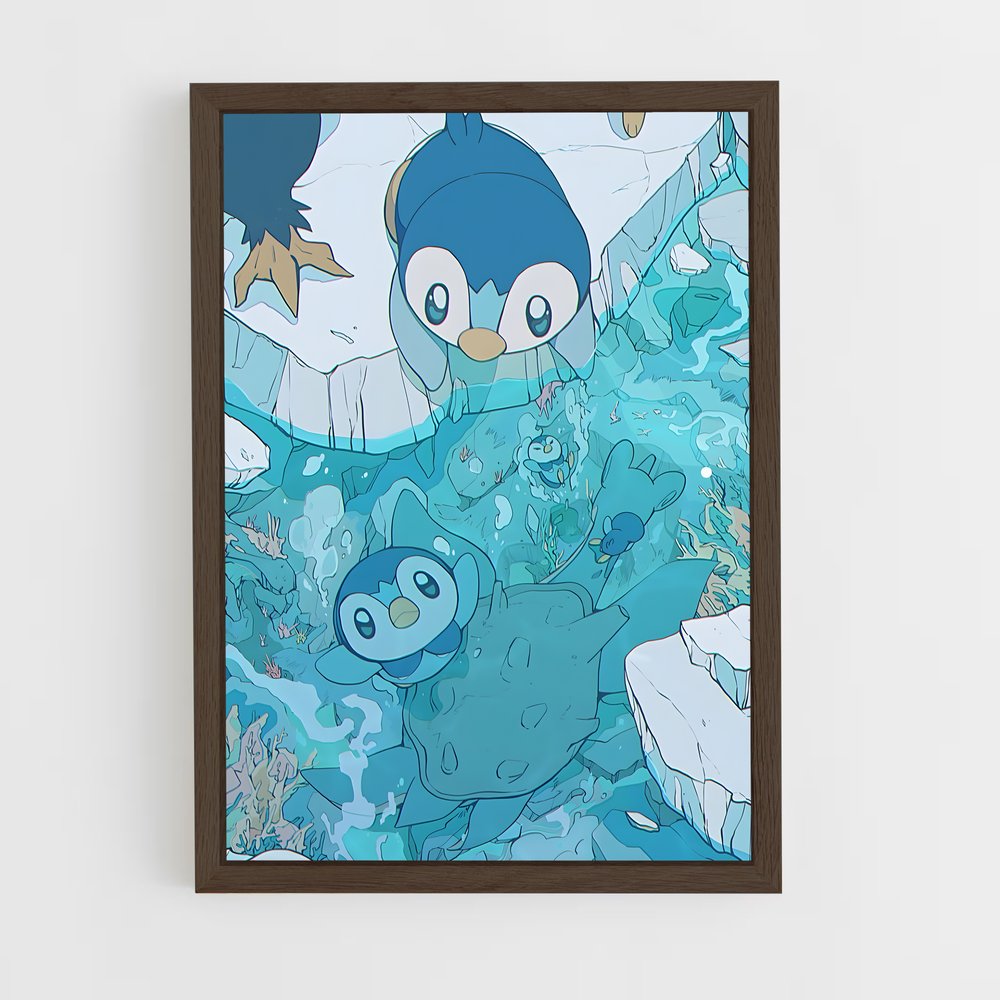 ap-piplup-1 cadre Bois foncé