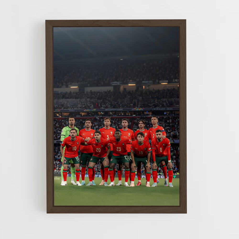 ap-portugal national football team-7 cadre Bois foncé