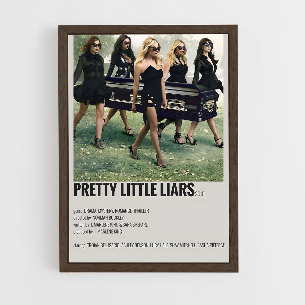 ap-pretty little liars-2 cadre Bois foncé