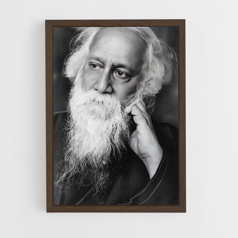 ap-rabindranath tagore-2 cadre Bois foncé