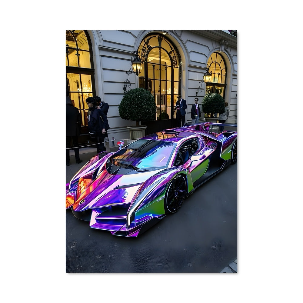 Poster Lambo Arc-en-Ciel