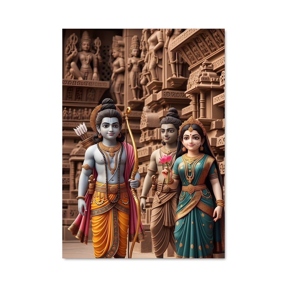 Poster Krishna et la Déesse