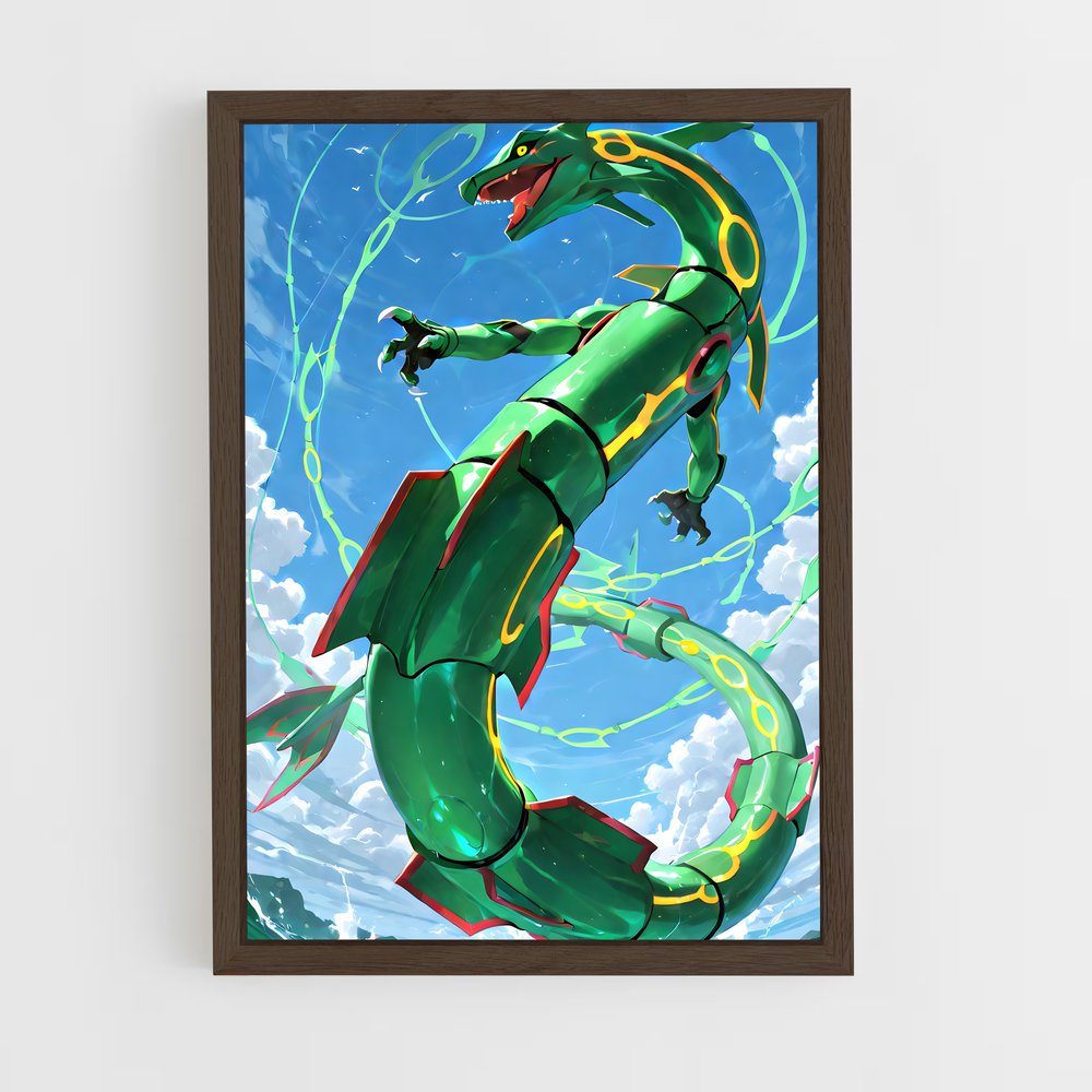 ap-rayquaza-1 cadre Bois foncé