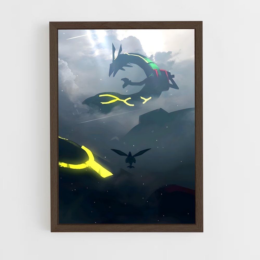 ap-rayquaza-6 cadre Bois foncé