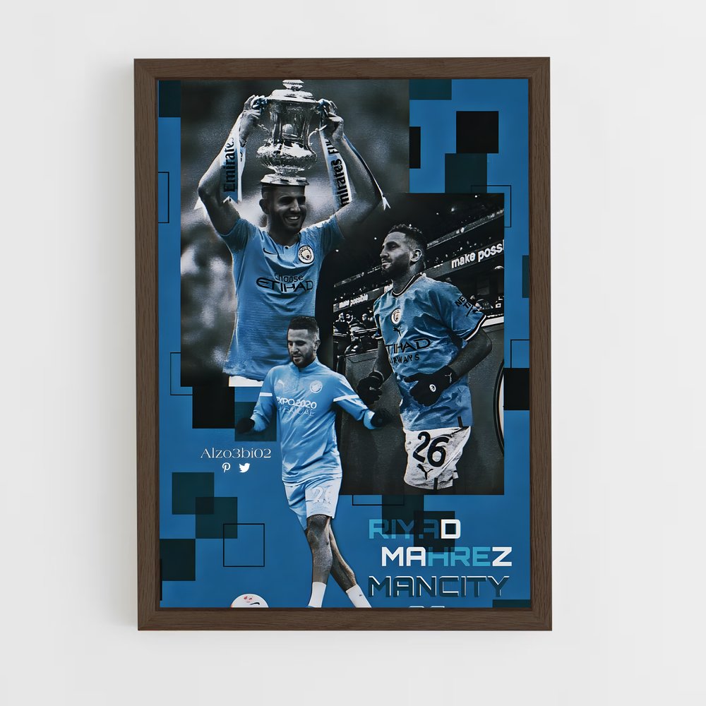 ap-riyad mahrez-13 cadre Bois foncé