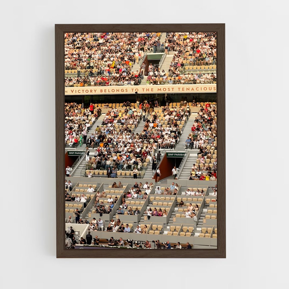 ap-roland garros tennis-3 cadre Bois foncé