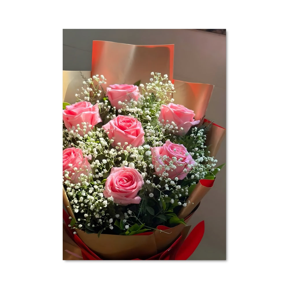 Poster Bouquet de Rosées