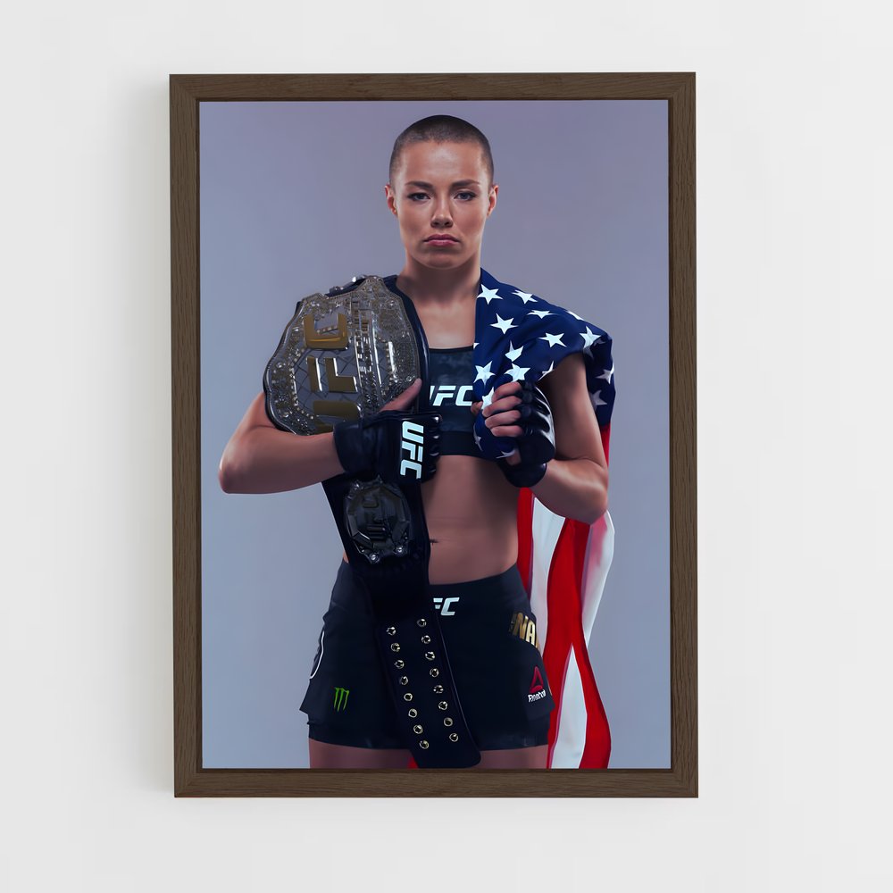 ap-rose namajunas-5 cadre Bois foncé