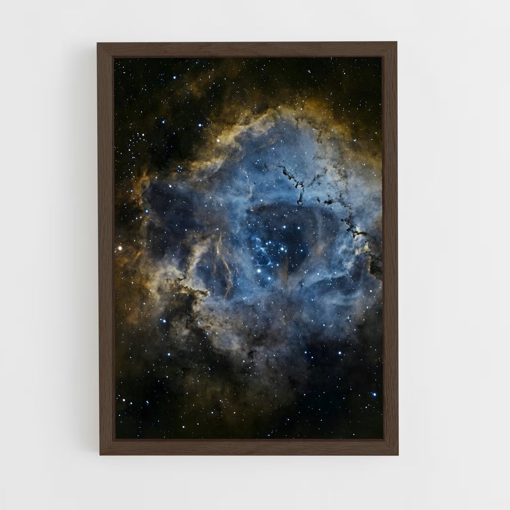 ap-rosette nebula-4 cadre Bois foncé