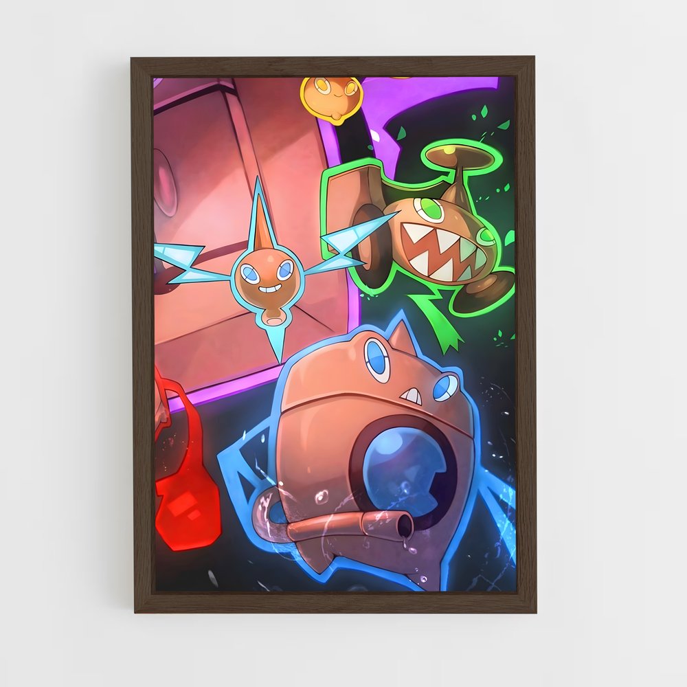 ap-rotom-4 cadre Bois foncé