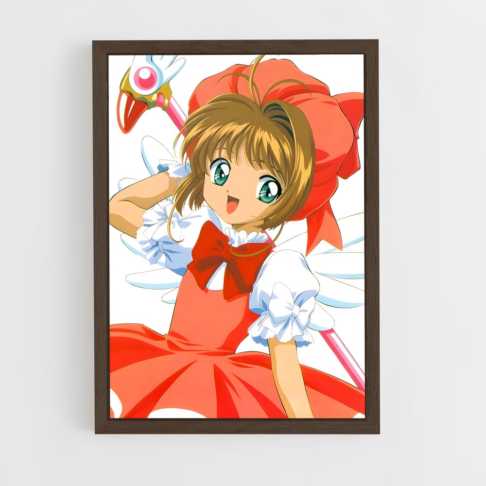 ap-sakura kinomoto-11 cadre Bois foncé