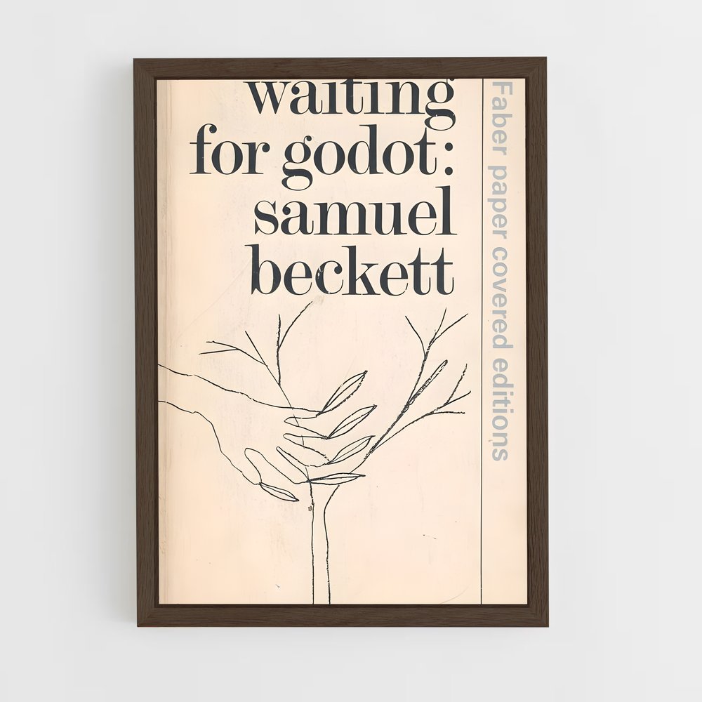 ap-samuel beckett-4 cadre Bois foncé