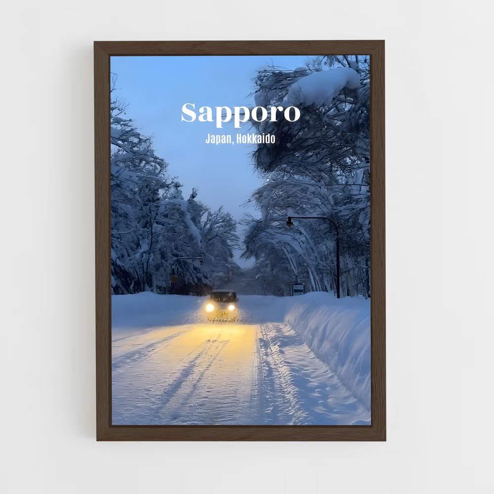 ap-sapporo-4 cadre Bois foncé