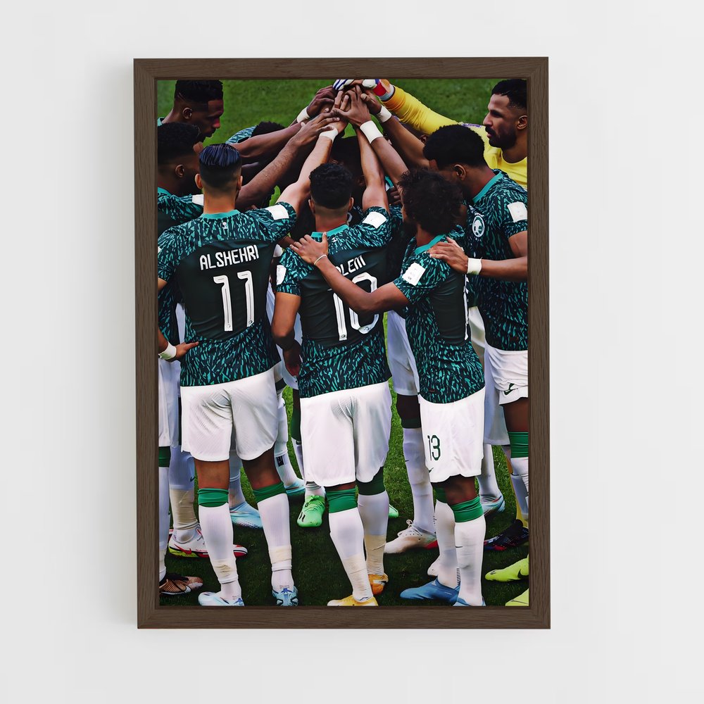 ap-saudi arabia national football team-1 cadre Bois foncé