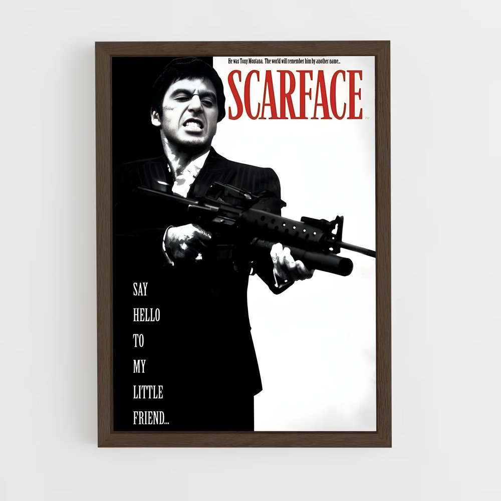 ap-scarface-4 cadre Bois foncé