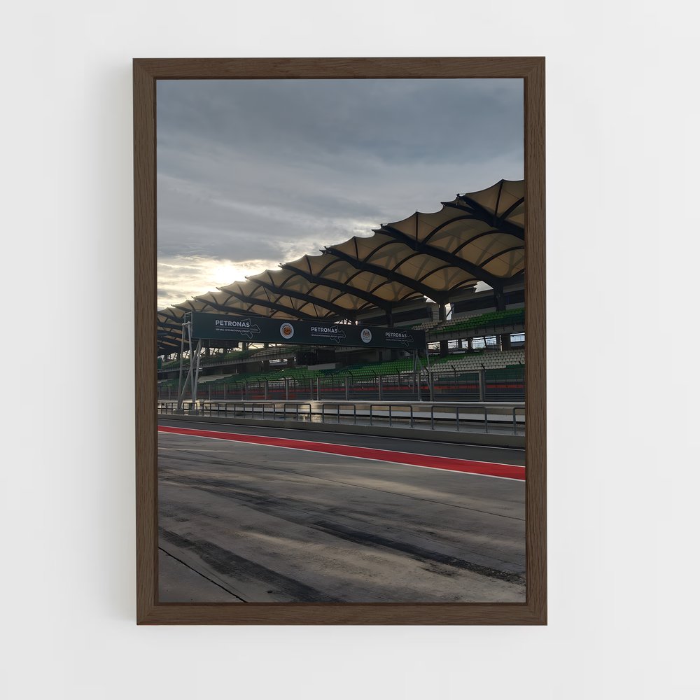 ap-sepang international circuit malaysia-2 cadre Bois foncé
