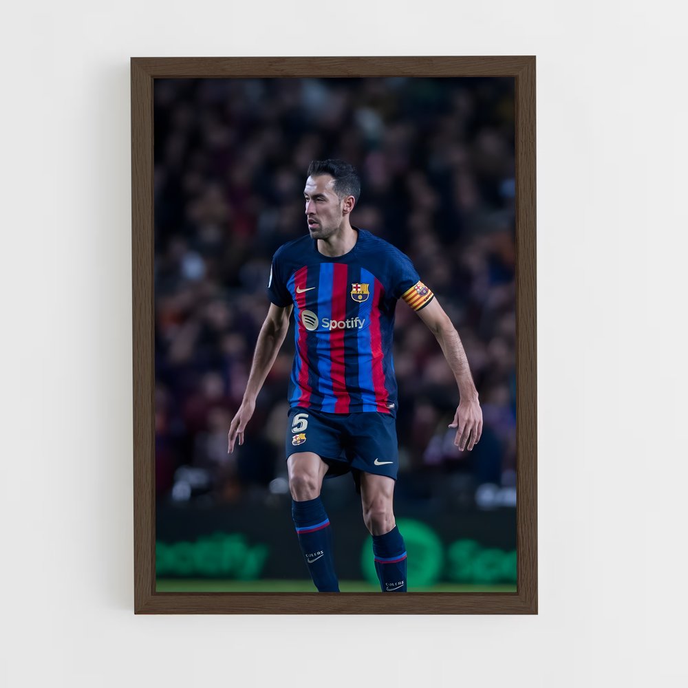 ap-sergio busquets-10 cadre Bois foncé