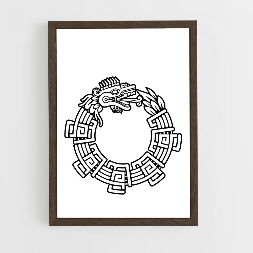 ap-serpent symbol-2 cadre Bois foncé