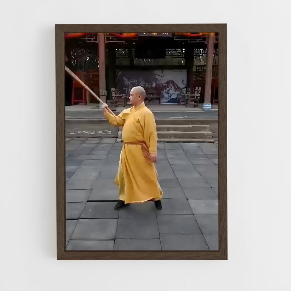 ap-shaolin temple-7 cadre Bois foncé