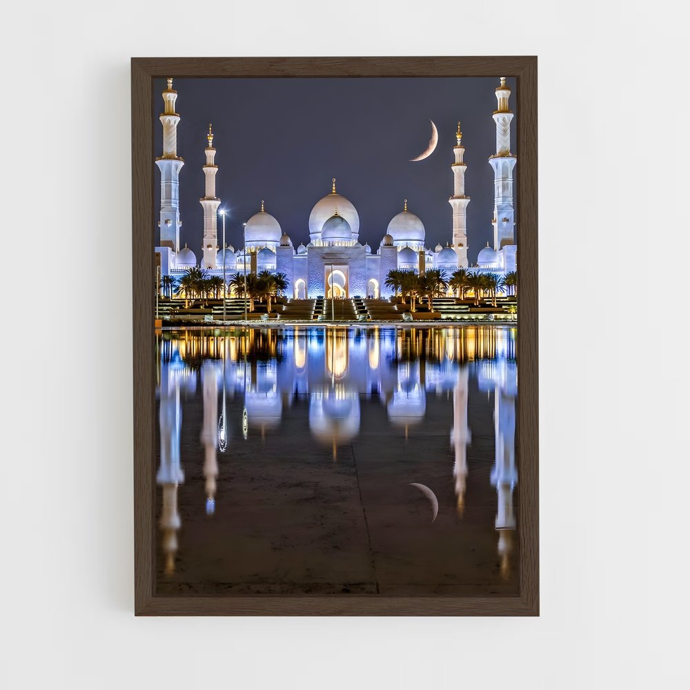 ap-sheikh zayed mosque-2 cadre Bois foncé