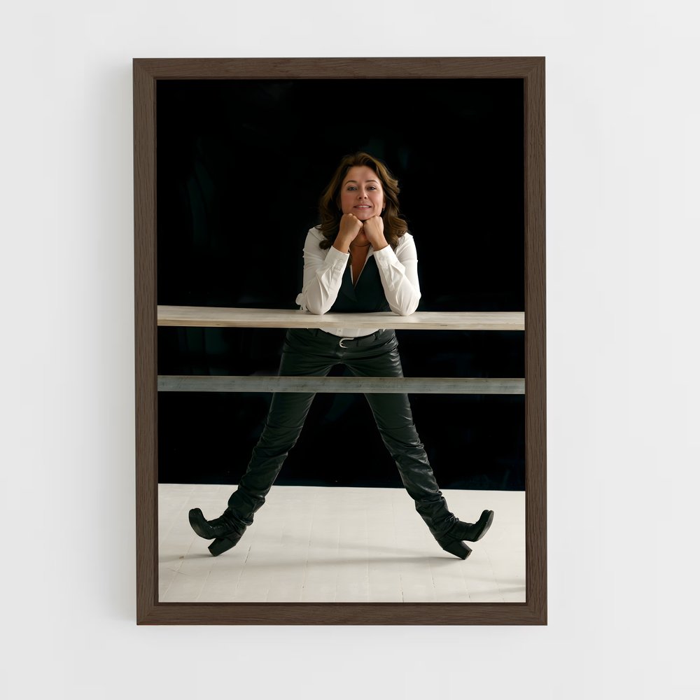 ap-sidse babett knudsen-18 cadre Bois foncé