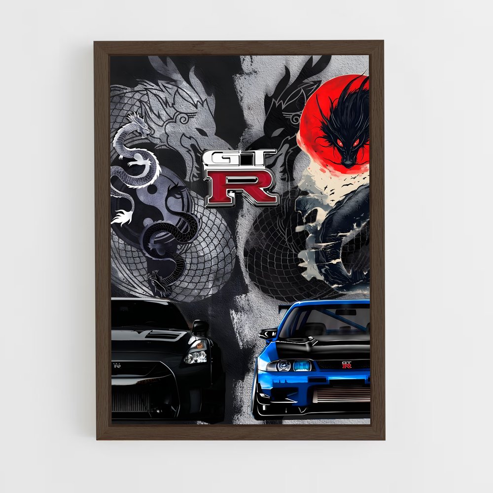 ap-skyline gt-r r33-2 cadre Bois foncé