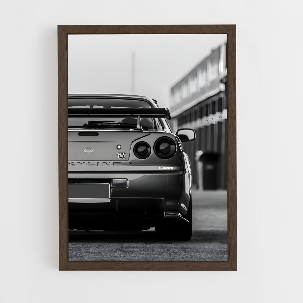 ap-skyline gt-r r33-4 cadre Bois foncé