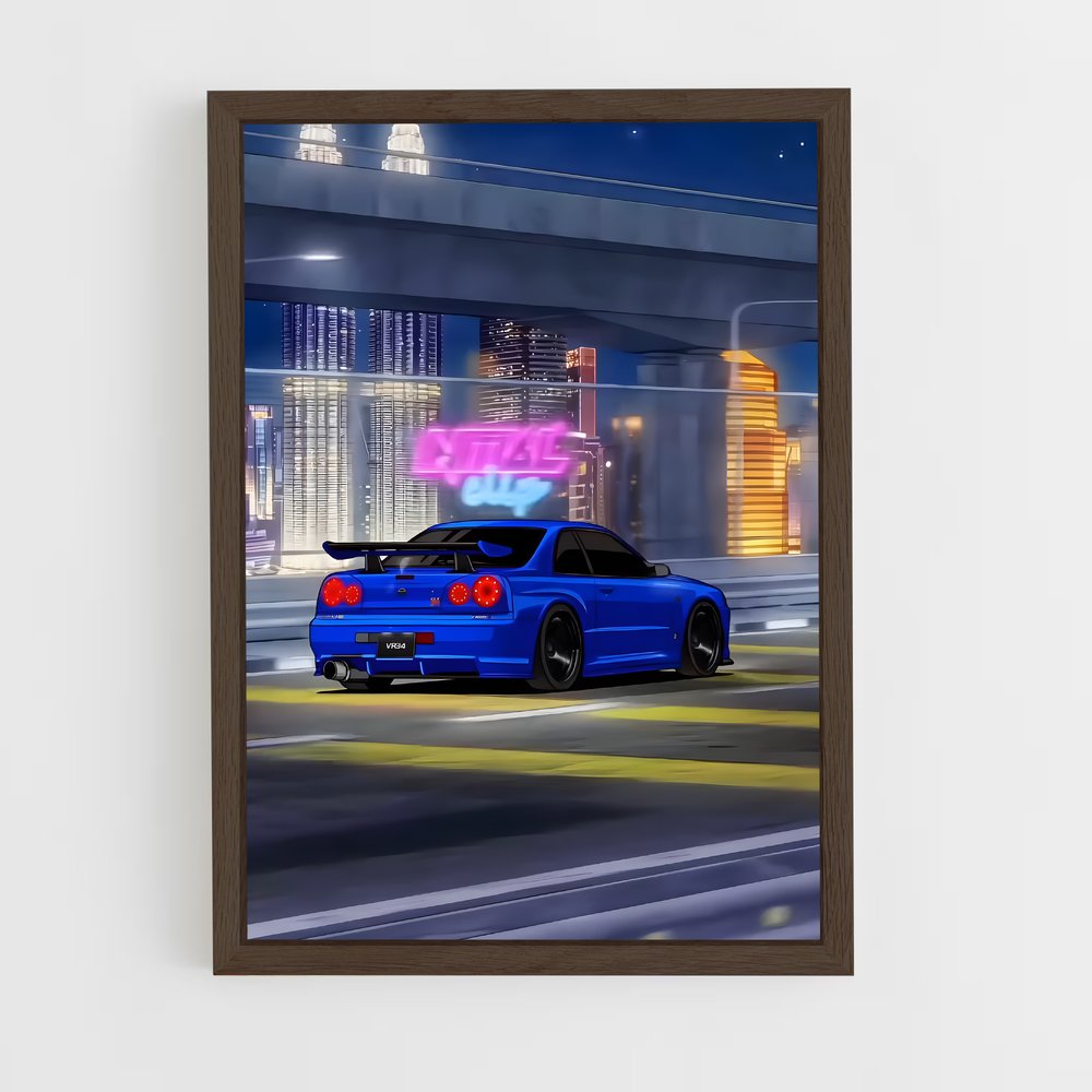 ap-skyline gt-r r34-2 cadre Bois foncé