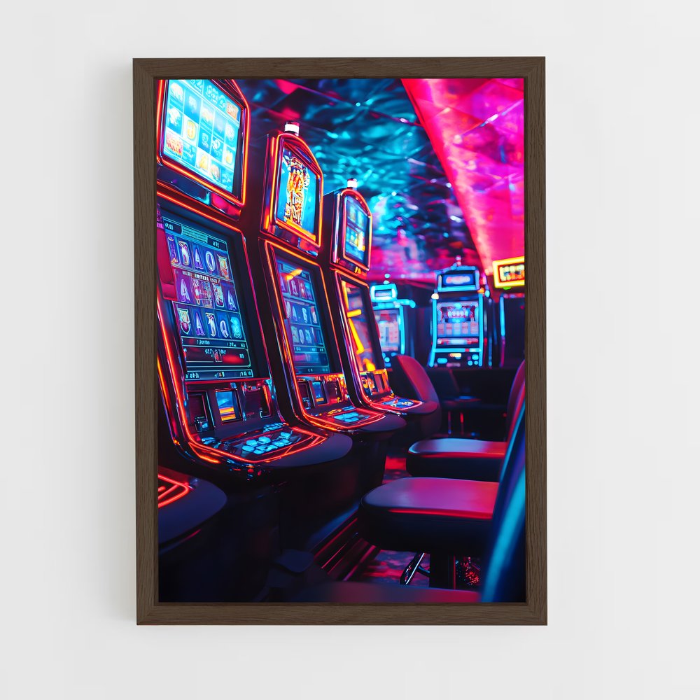 ap-slot machines-4 cadre Bois foncé