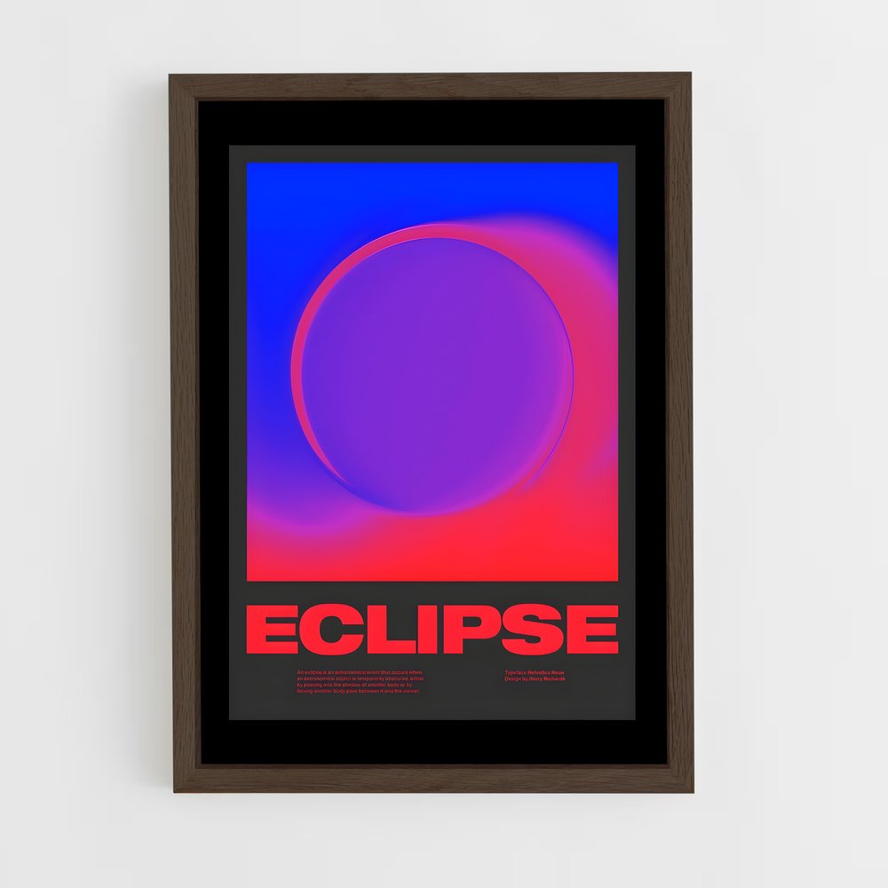 ap-solar eclipse-4 cadre Bois foncé