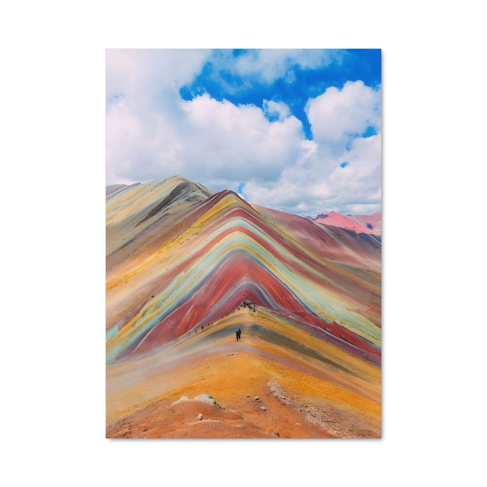 Poster Montagnes Arc-en-Ciel