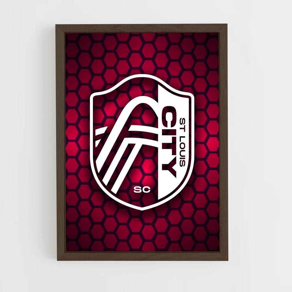 ap-st louis city sc-6 cadre Bois foncé