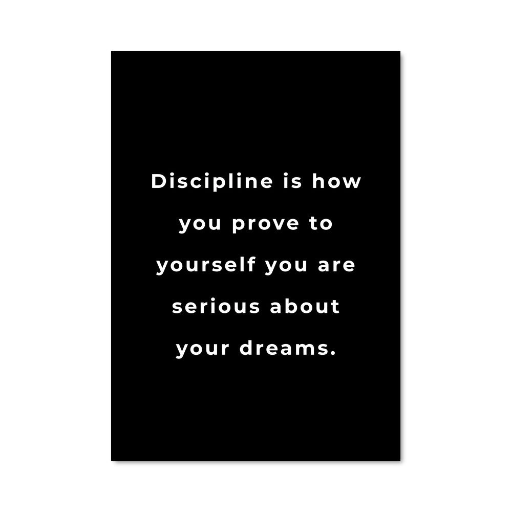 Poster Discipline et Amour